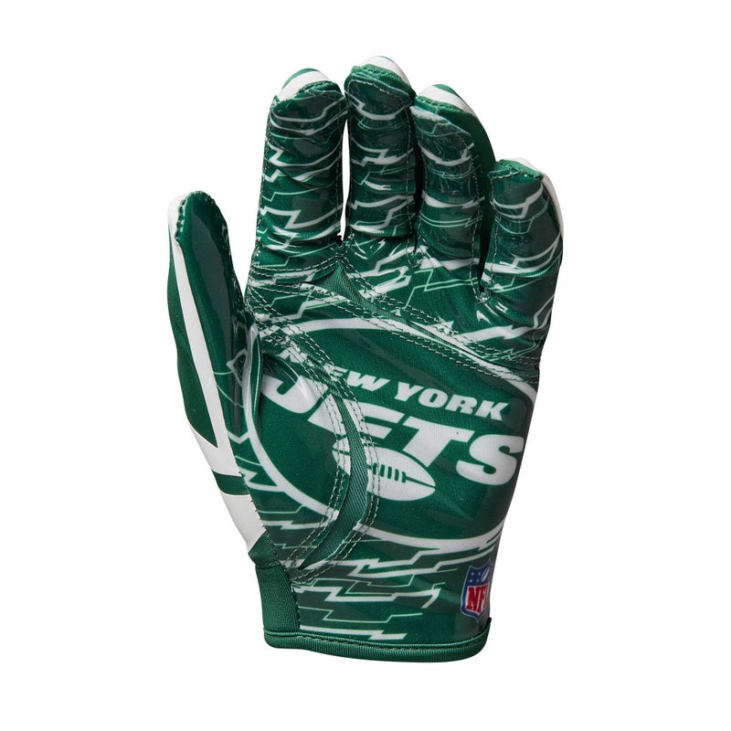 Wilson NFL Stretch Fit Football Gloves - Youth, New York Jets - Image 3